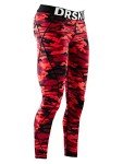 DRSKIN Men's Red Compression Workout Leggings