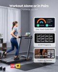 Acezoe 2-in-1 Foldable Treadmill with Touch Screen