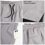 Surenow Men's 2-in-1 Quick-Dry Athletic Shorts