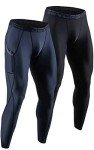Men's Compression Leggings with Pocket - 2 Pack