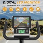VANSWE Recumbent Exercise Bike with Bluetooth & Resistance