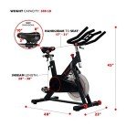 Sunny Health Magnetic Belt Drive Indoor Cycling Bike