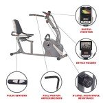 Sunny Health & Fitness Magnetic Recumbent Bike