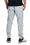 Men's Fleece Joggers with Elastic Waist - Heather Grey