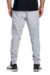 Men's Fleece Joggers with Elastic Waist - Heather Grey