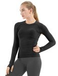 Women's Long Sleeve Workout Shirt - Breathable Fit