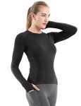 Women's Long Sleeve Workout Shirt - Breathable Fit