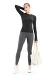 Women's Long Sleeve Workout Shirt - Breathable Fit