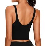Lemedy Women's Padded Longline Sports Bra - Black