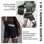 Men's 2-in-1 Lightweight Running Gym Shorts
