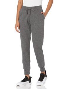 Plus Size Women's Fleece Jogger Sweatpants - Charcoal