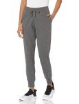 Plus Size Women's Fleece Jogger Sweatpants - Charcoal