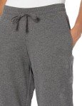 Plus Size Women's Fleece Jogger Sweatpants - Charcoal