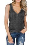 Dellytop Women's Sleeveless V-Neck Tank Top