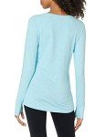 Women’s Long Sleeve Workout Top - Sky Blue