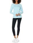 Women’s Long Sleeve Workout Top - Sky Blue
