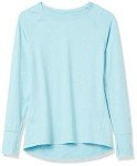 Women’s Long Sleeve Workout Top - Sky Blue