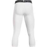 Under Armour Men's HeatGear 3/4 Leggings - White/Black