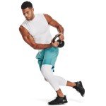 Under Armour Men's HeatGear 3/4 Leggings - White/Black