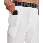 Under Armour Men's HeatGear 3/4 Leggings - White/Black
