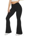 TNNZEET Women's Flare Leggings with Pockets