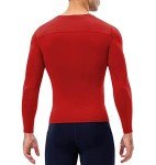 Men's Long Sleeve Compression Workout Shirt - Red