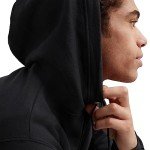 Men's Full-Zip Athletic Hoodie - Black, X-Large