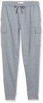 Men's Fleece Cargo Sweatpants - Light Grey X-Large