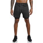 Leidowei Men's Lightweight 2-in-1 Gym Shorts 7