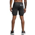 Leidowei Men's Lightweight 2-in-1 Gym Shorts 7