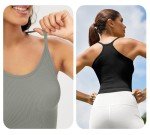 3-Pack Women's Seamless Ribbed Crop Tank Tops
