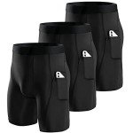 Men's Compression Shorts 2/3 Pack for Workouts
