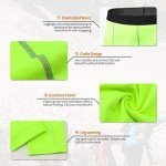 Men's Fluorescent Green Compression Running Tights