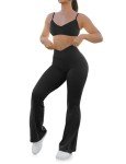 High Waisted Flare Yoga Pants for Women
