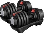 Yaheetech 40lbs Adjustable Dumbbell Set for Home Gym