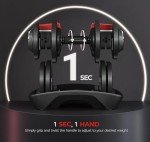 Yaheetech 40lbs Adjustable Dumbbell Set for Home Gym