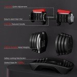 Yaheetech 40lbs Adjustable Dumbbell Set for Home Gym