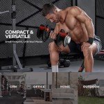 Yaheetech 40lbs Adjustable Dumbbell Set for Home Gym