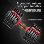 Adjustable Dumbbell Set - 52.5 lbs Pair