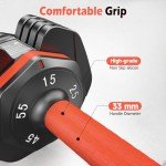 Adjustable Dumbbell Set - 25LB Pair for Workouts