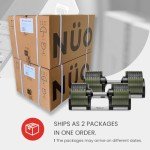 NUOBELL Adjustable Dumbbells 5-80 lbs (Tactical Green)