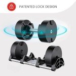 NUOBELL Adjustable Dumbbells 5-80 lbs (Tactical Green)