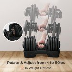 Lifepro Adjustable Dumbbells - 6 in 1 Weight System