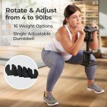 Lifepro Adjustable Dumbbells - 6 in 1 Weight System