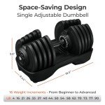 Lifepro Adjustable Dumbbells - 6 in 1 Weight System