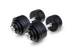 Adjustable Cast Iron Dumbbells Set - 105 lbs