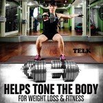 TELK Adjustable Dumbbells (52.5lb x 2) Set