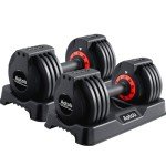 AOTOB 25 lbs Adjustable Dumbbell Set for Home Gym