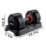 AOTOB 25 lbs Adjustable Dumbbell Set for Home Gym