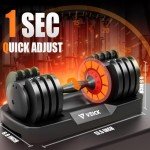 VEICK Adjustable Dumbbell Set for Home Gym